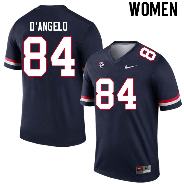 Women #84 Tristen D'Angelo Arizona Wildcats College Football Jerseys Sale-Navy